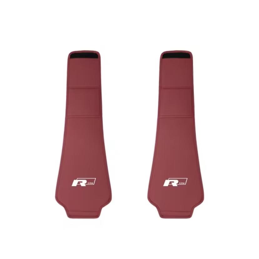 2Pcs Car Seat Pillow Cover Auto Headrest Protective Shell For VW Polo Golf T5 Caddy T4 Touran Golf GTI Passat CC GTD Hub Cap