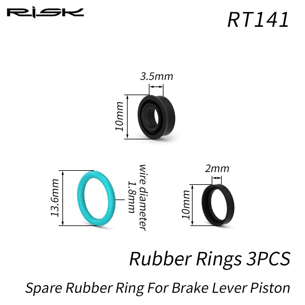 RISK Titanium Alloy Brake Lever Piston for Magura MT2/4/5/6/7/8/HC Oil Disc Brake Piston Rod Sealing Ring Repair Part