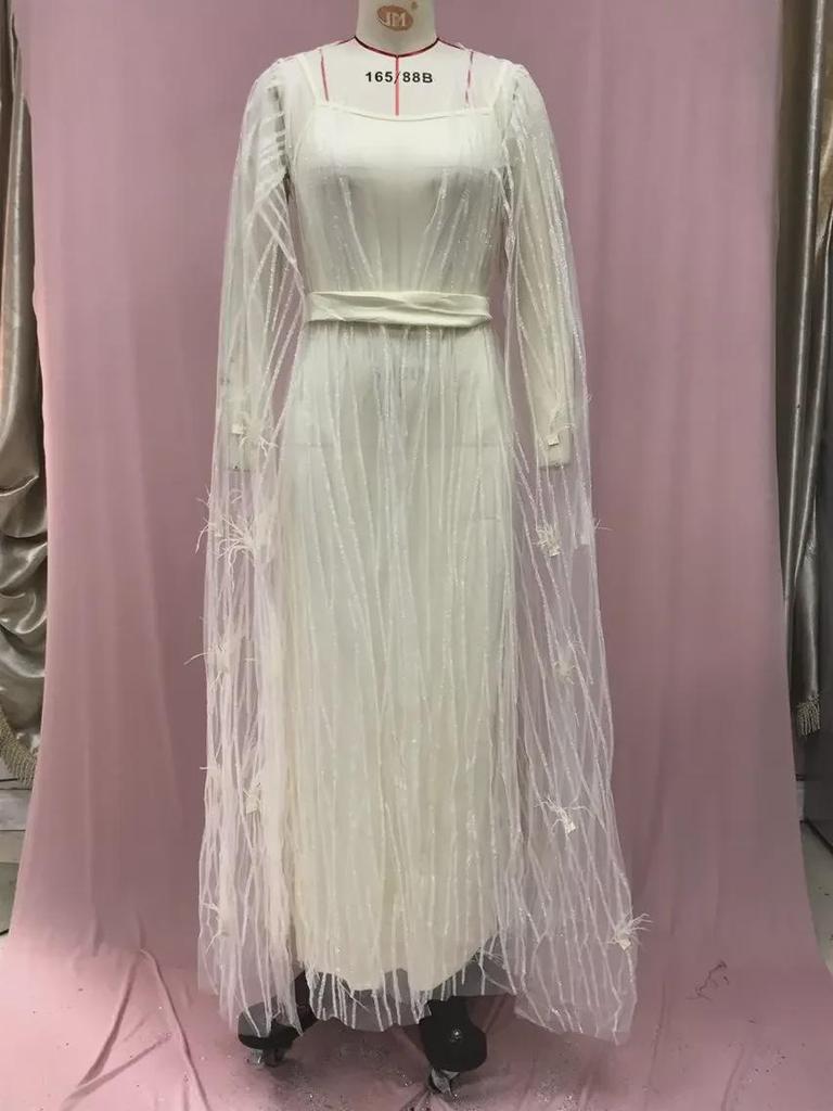 Элегантное длинное вечернее платье в европейско-американском стиле для банкетов и выступлений