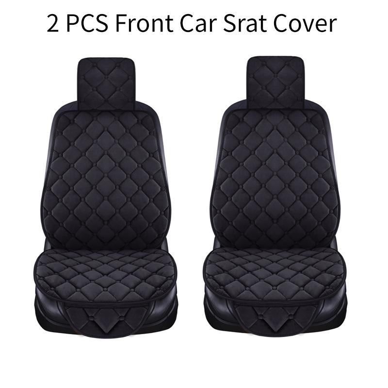 Теплый плюшевый чехол на автомобильное сиденье, зимний искусственный мех, авто спереди, сзади и сзади со спинкой, подушка для сиденья, защитная накладка для интерьера