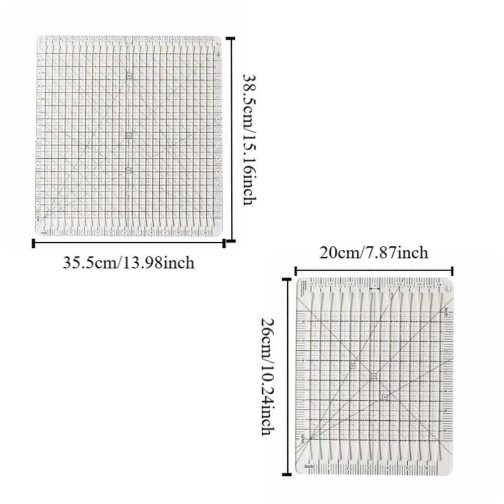 Cutting Assistant 5-in-1 Quilting Ruler Clear Fabric Cutting Ruler Arts Crafts Supplies