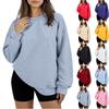 Women's Oversized  Neck Hoodie Fleece Casual Comfort Pullover Tops  Clothing