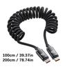 Быстрый кабель питания 120 Вт USB C на Type C Пружинная усиленная оплетка Дизайн против разрыва Подходит для зарядки мобильных устройств