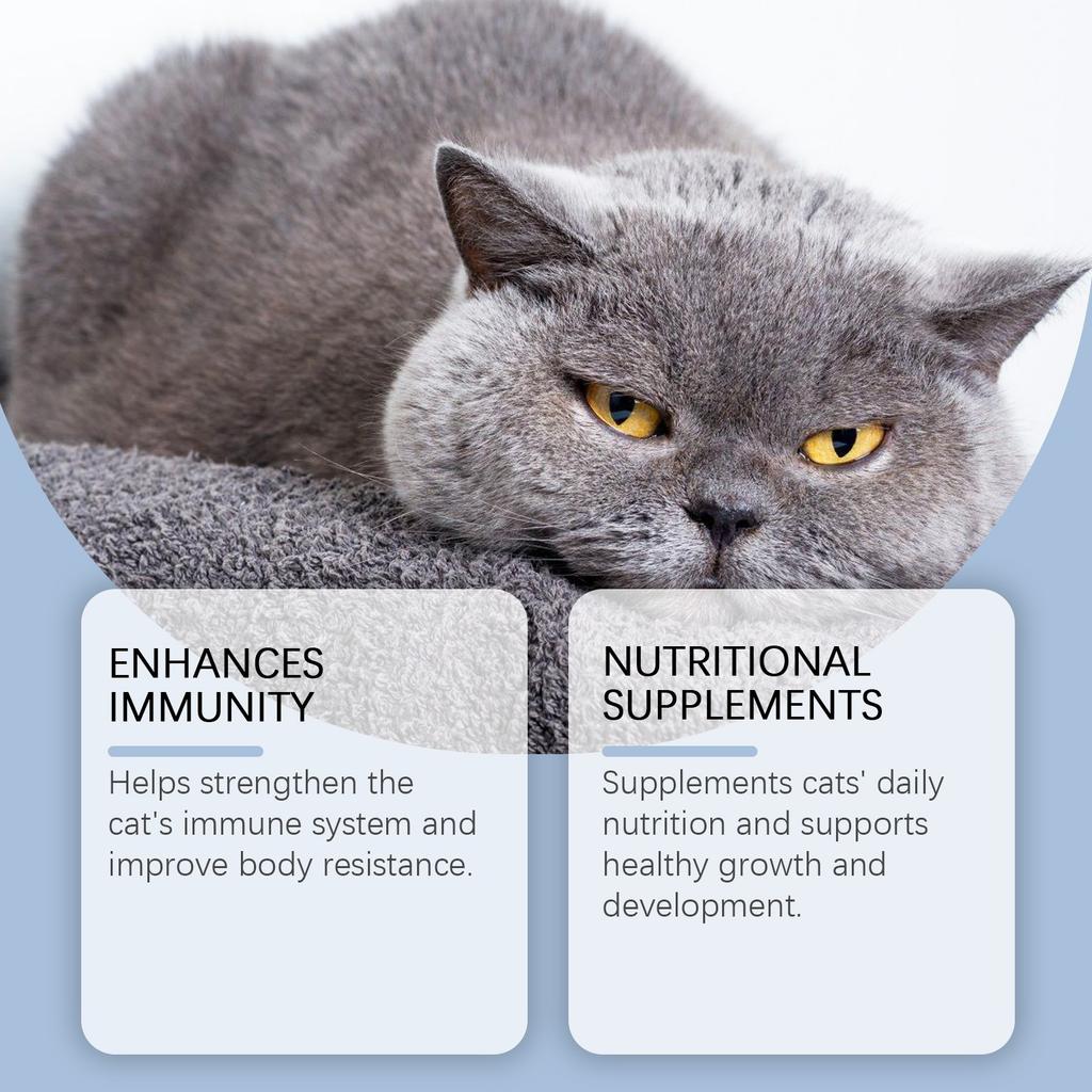Пищевые добавки для домашних животных, Жидкость для питания кошек для повышения иммунитета и жизненной силы, Капли пищевой добавки для домашних животных, 50 мл