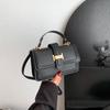Chic Casual French Style Small Shoulder Bag In Black White Magenta Blue Yellow