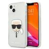 Karl Lagerfeld Klhcp13Skhtugls Iphone 13Mini 5,4 Серебристый/Silver Жесткий чехол Блестящий Голова Карла