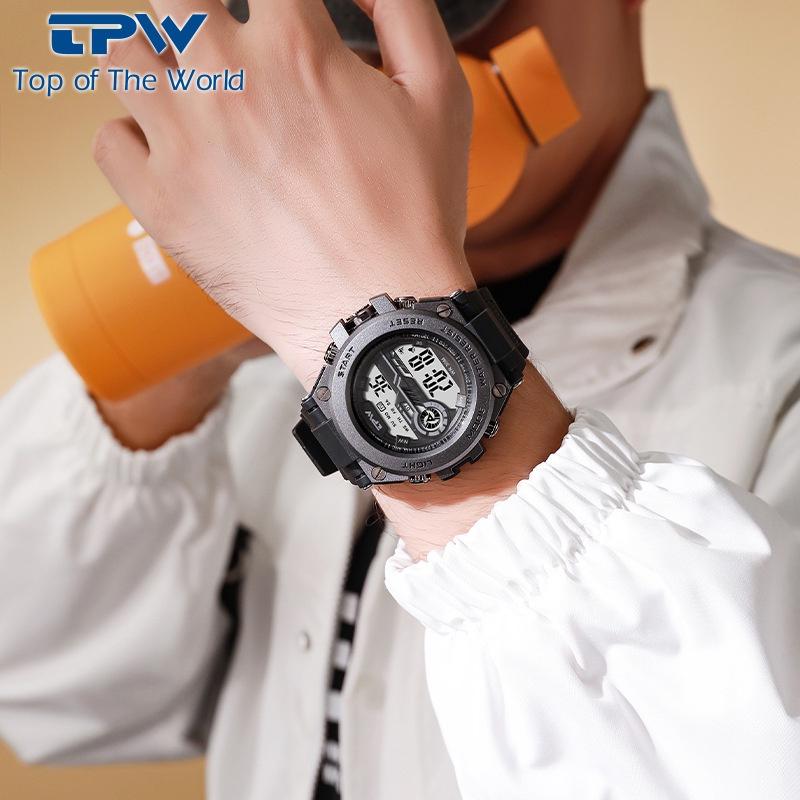 Durable Metal Sports Watch Waterproof And Fashionable Men's Timepiece