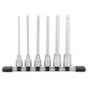 Long Ball Point Hexagon Socket Set HBH306L Drive Angle Contents 6 Items (with Holder) 9.5mm (3/8")