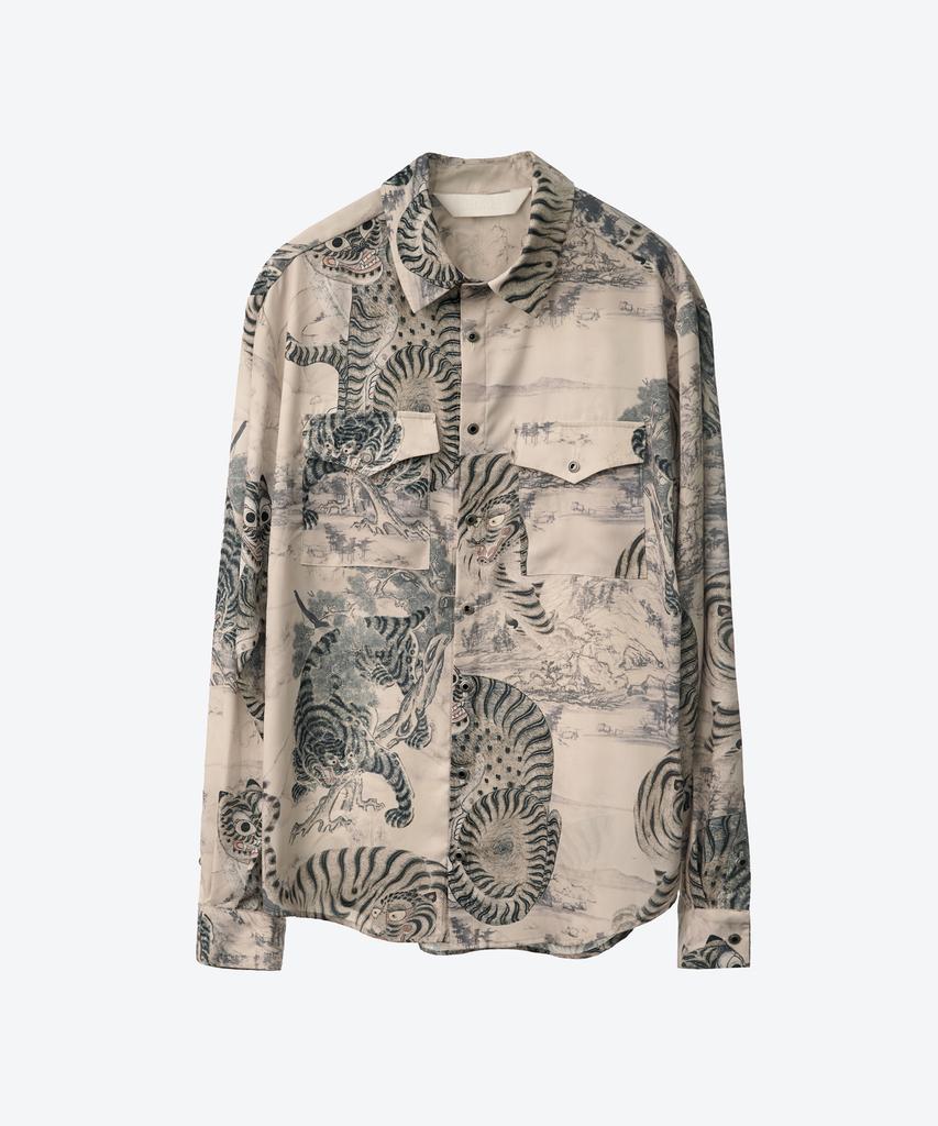 UNTAGE Minhwa Print Western Shirt (Unisex)_Uts-Fs63