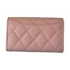 Chanel AP0214 Классический длинный кошелек-клатч Matelasse Кожа Caviar Темно-бежевый Золотая фурнитура AP0214-B10583-NAGEO