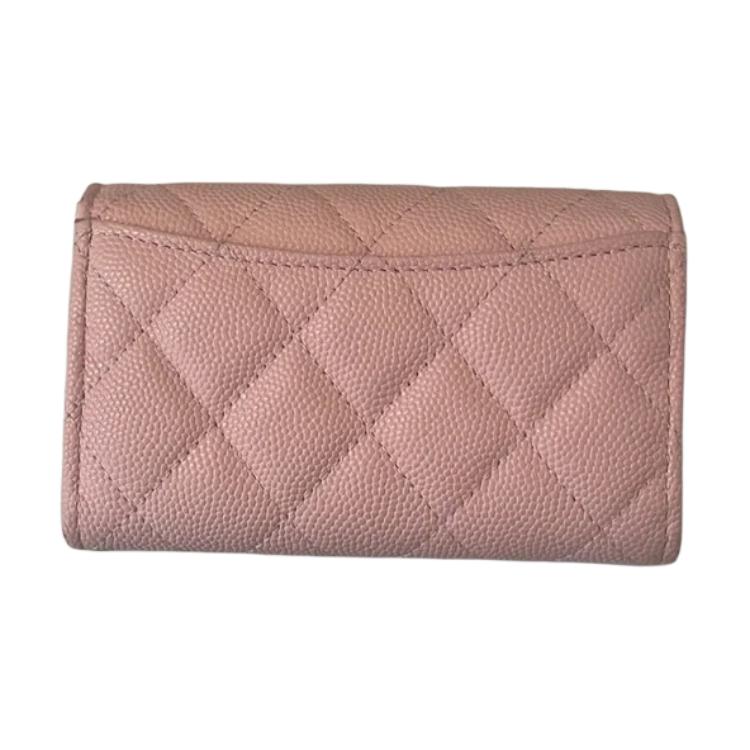 Chanel AP0214 Классический длинный кошелек-клатч Matelasse Кожа Caviar Темно-бежевый Золотая фурнитура AP0214-B10583-NAGEO