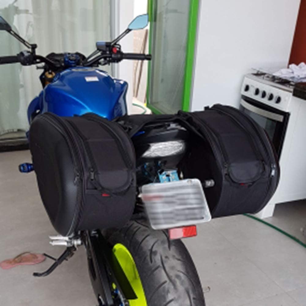 Водонепроницаемая сумка для седла мотоцикла / Дорожные сумки для езды на мотоциклетном шлеме + дождевик, одна пара
