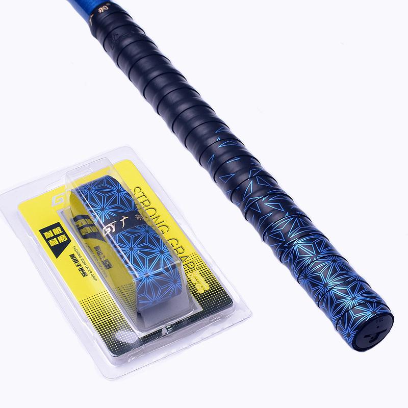 1 шт., красочная градиентная лента для бадминтонной ракетки, утолщенный противоскользящий ремень для удочки