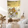 Cartoon Rilakkuma DIY Wall Tapestry Hanging Tarot Hippie Wall Rugs Dorm INS Home Decor