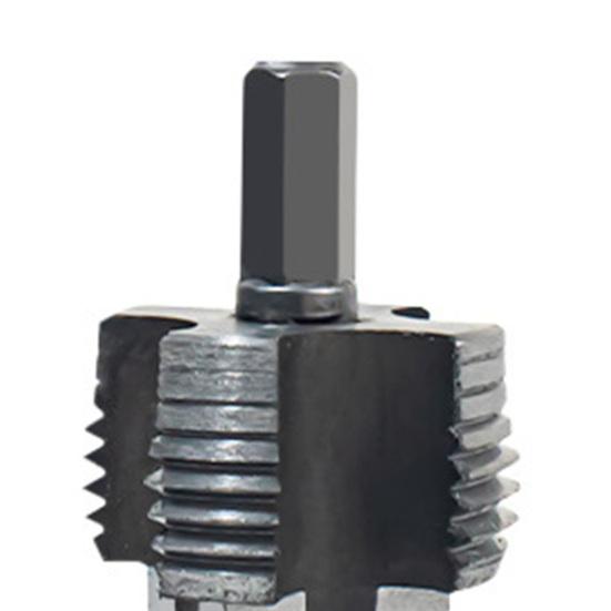 Набор для нарезания резьбы для водопроводных труб для электрической дрели Набор для нарезания резьбы для труб с 3 плашками 1/2" 3/4" 1" Инструмент для нарезания резьбы из ПВХ для домашнего ремонта Профессиональная сантехника