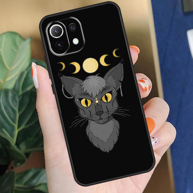 Чехол 'Кошка и Луна Ведьмы' для Xiaomi 17 Pro Max 14 15 Ultra 13T 14T 15T Pro POCO F8 F7 F5 F6 X5 X6 X7 Pro Чехол