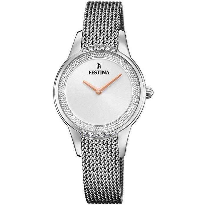 Montre femme Festina collection Mademoiselle - FESTINA - Bracelet acier - Couleur Blanc