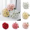 Artificial Silk 18 Heads Rose Flower Party Home Wedding Office Table Decor DIY