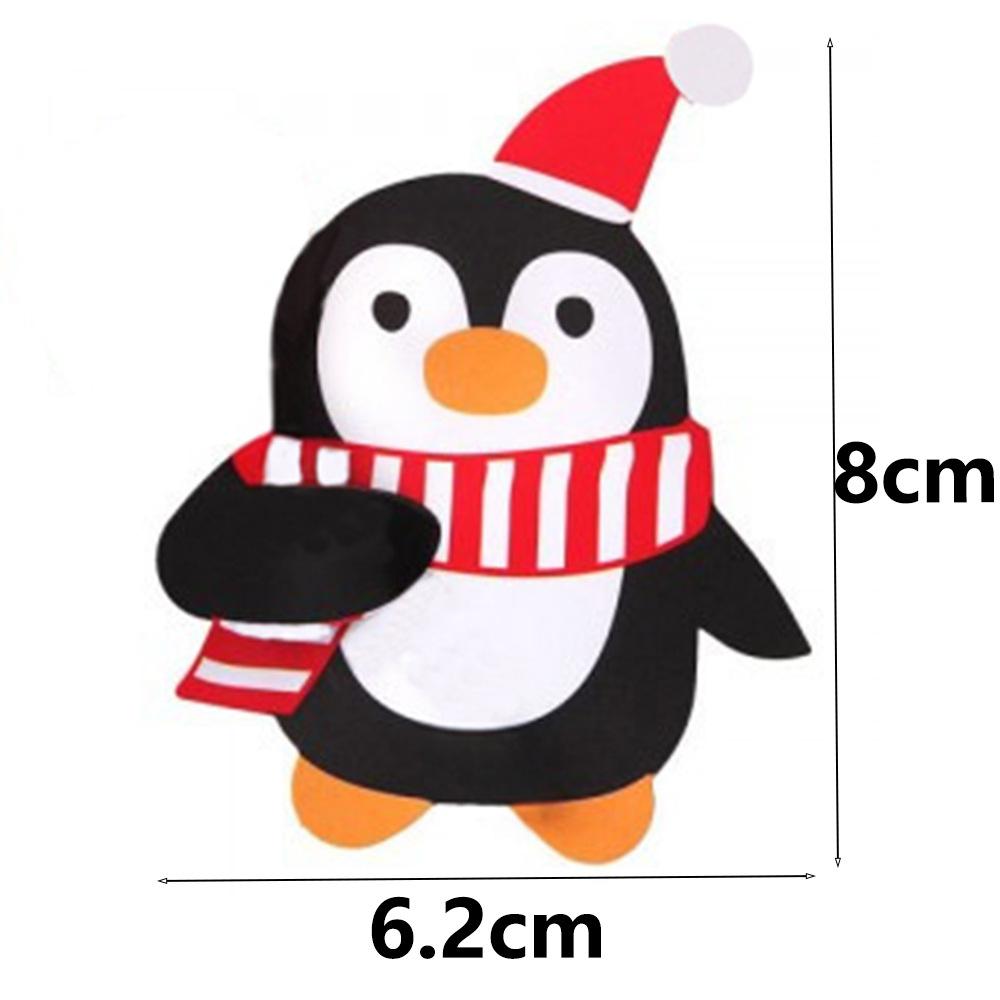 50 шт. Рождественские бумажные открытки с леденцами, мультфильмы, Санта-Клаус, пингвин, дети, конфеты, подарки, упаковка, украшение для новогодней вечеринки