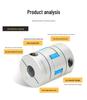 Jiaweide Aluminum Plum Blossom Servo Motor Coupling for CNC Machine Tools