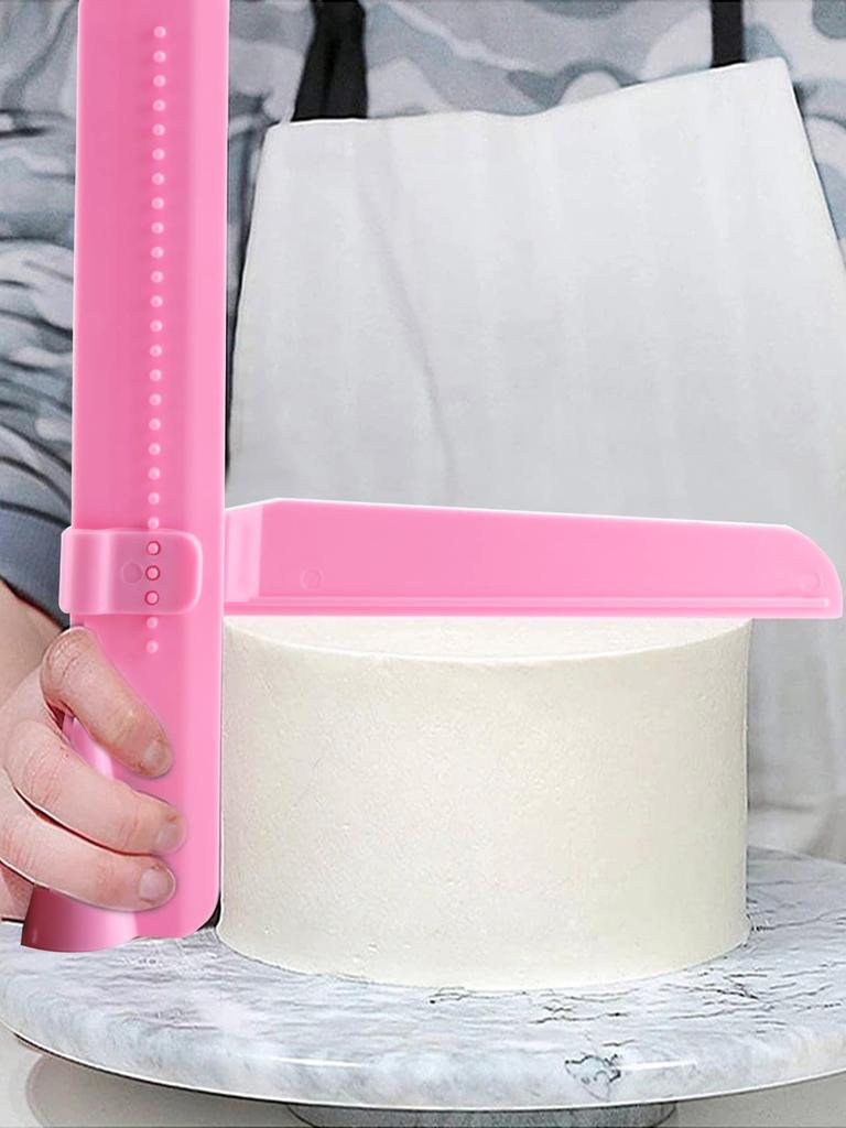 1 шт. DIY Регулируемый Скребок для выравнивания торта, Шпатель для мастики, Инструменты для выравнивания краев крема, Инструменты для декорирования, Формы для выпечки, Кухонные аксессуары для выпечки
