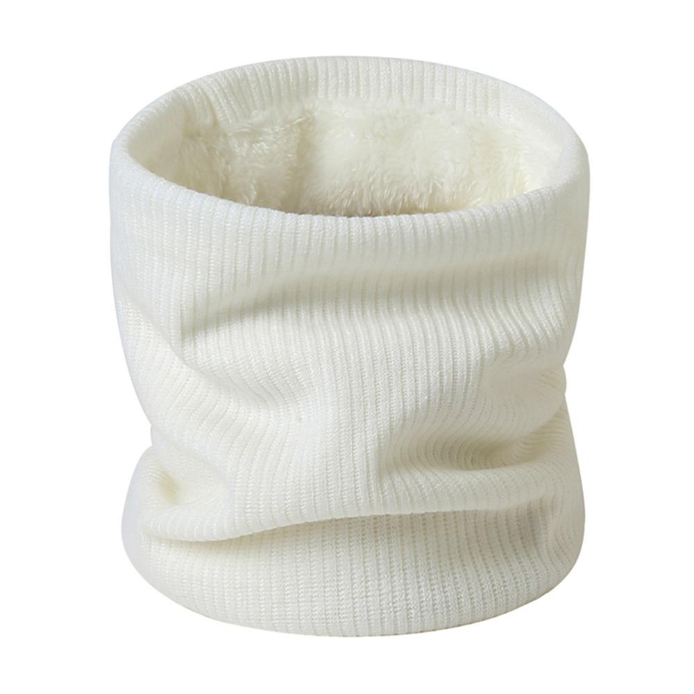 Breathable Neck Warmer Solid Thick Neck Scarves New Plush Snood Winter