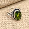 Peridot Gemstone Handmade 925 Solid Sterling Silver Jewelry Ring For Wedding Gift
