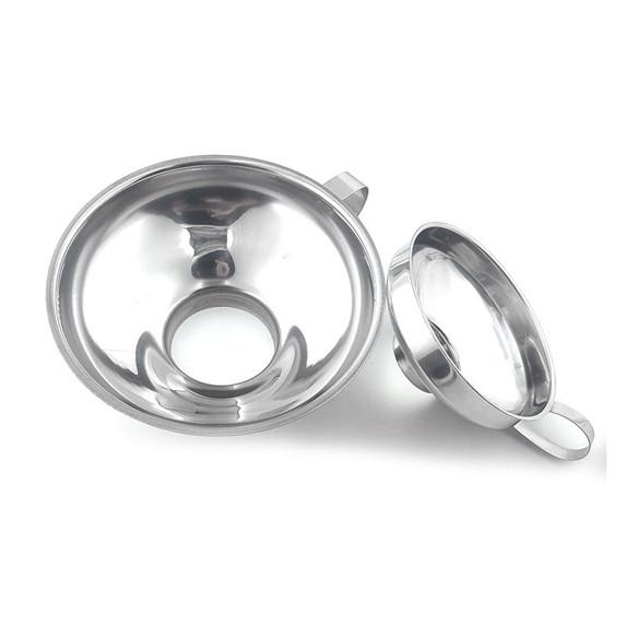 Кухонная воронка из нержавеющей стали 304, металлические воронки для готовки премиум-класса с фильтром для переноса жидких сухих масляных инструментов