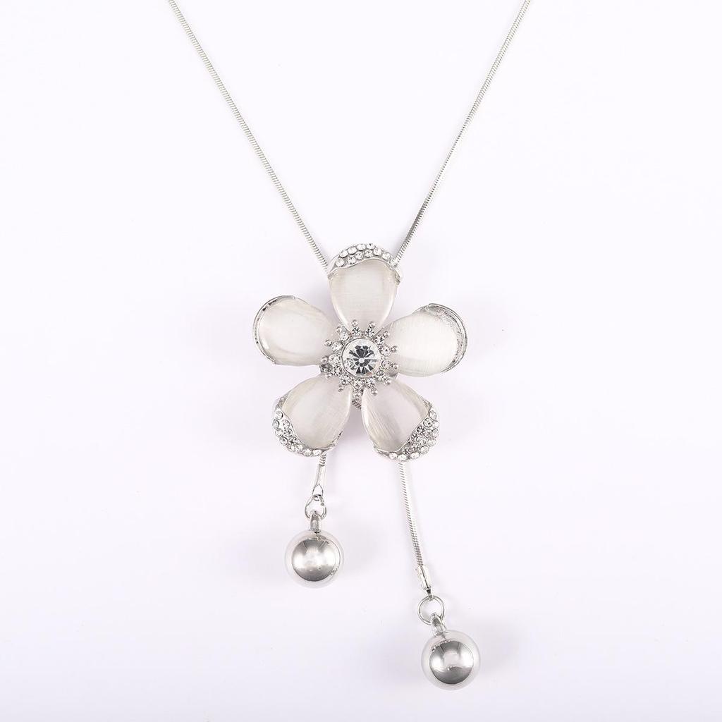 Элегантное длинное ожерелье-цепочка для свитера: Осенне-зимний шикарный кулон для женщин