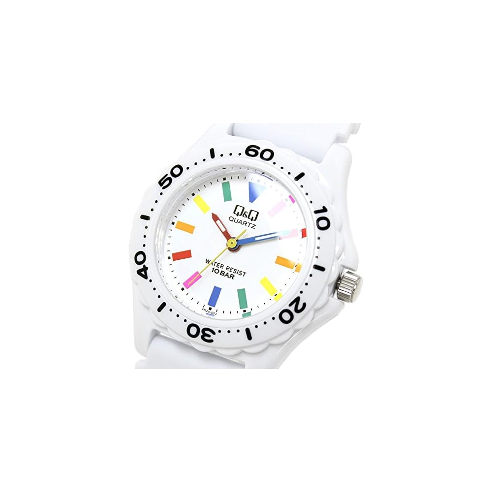 Citizen Q&Q Цветные часы VR25-002 Белые Мульти с полиуретановым ремешком и кварцевым механизмом