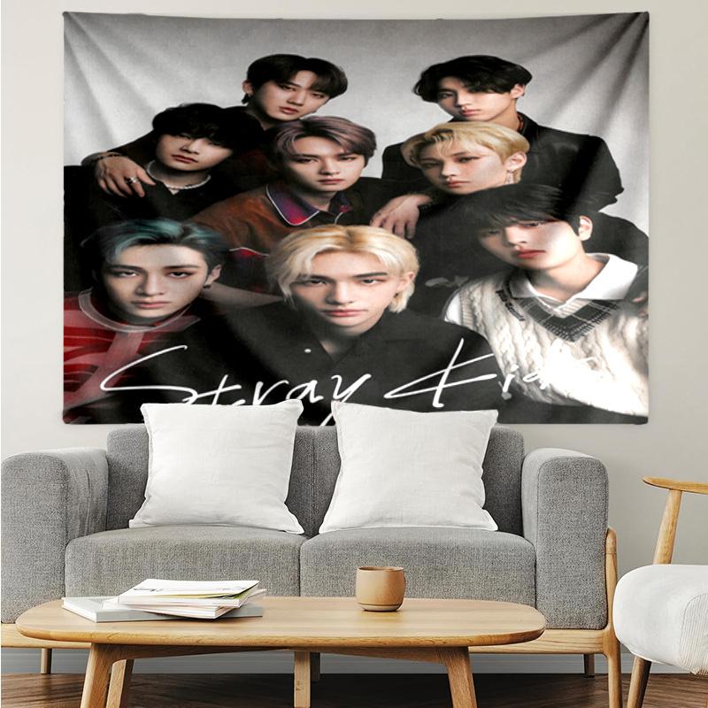 Kpop Stray Tapestry Hanging for Bedroom,Livingroom, Playroom,Decor Art Room Wall Tapestry Holiday and Birthday Gifts