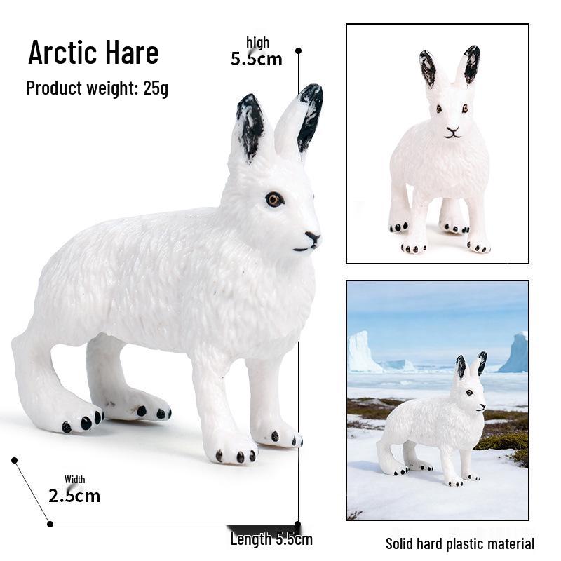 Realistic Arctic Animal Models Toys: Polar Bear, Beluga, Seal, Wolf, Snow Leopard, Penguin