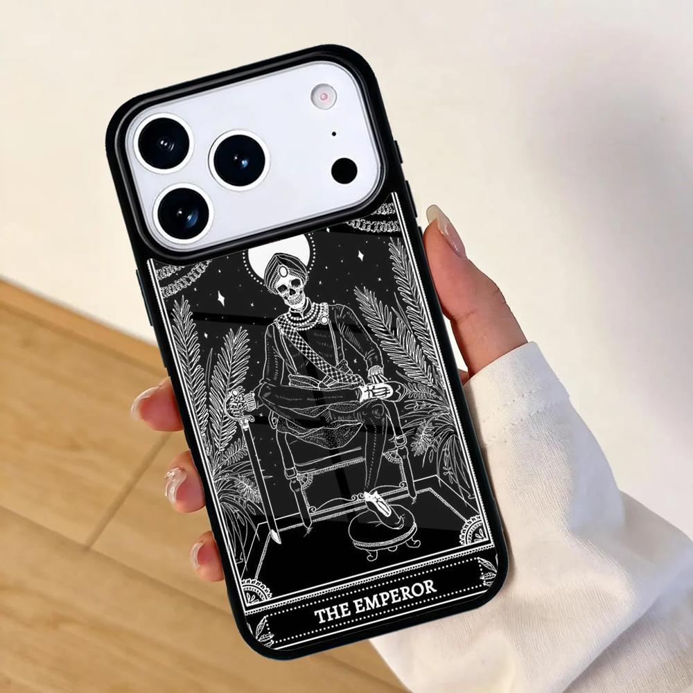 Tarot Card Mystery Death Phone Case For Apple iPhone 17 air 16 Pro Max 15 Pro Max 14 13 12 11 Mini Back Cover