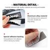 Car Body Sticker Aluminum Alloy Emblem Decoration Auto Stickers For Jeep Grand Cherokee Patriot Renegade Compass Wrangler AJQ1