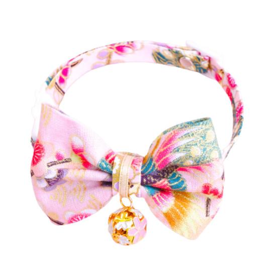 Ошейник для домашних животных в японском стиле, регулируемый отрывной воротник для домашних животных, кошек, собак, ошейники с бантом для