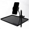 Microphone Tray with Clamp, Sound Card Phone Holder, Mic Stand Clamp Rack Holder for