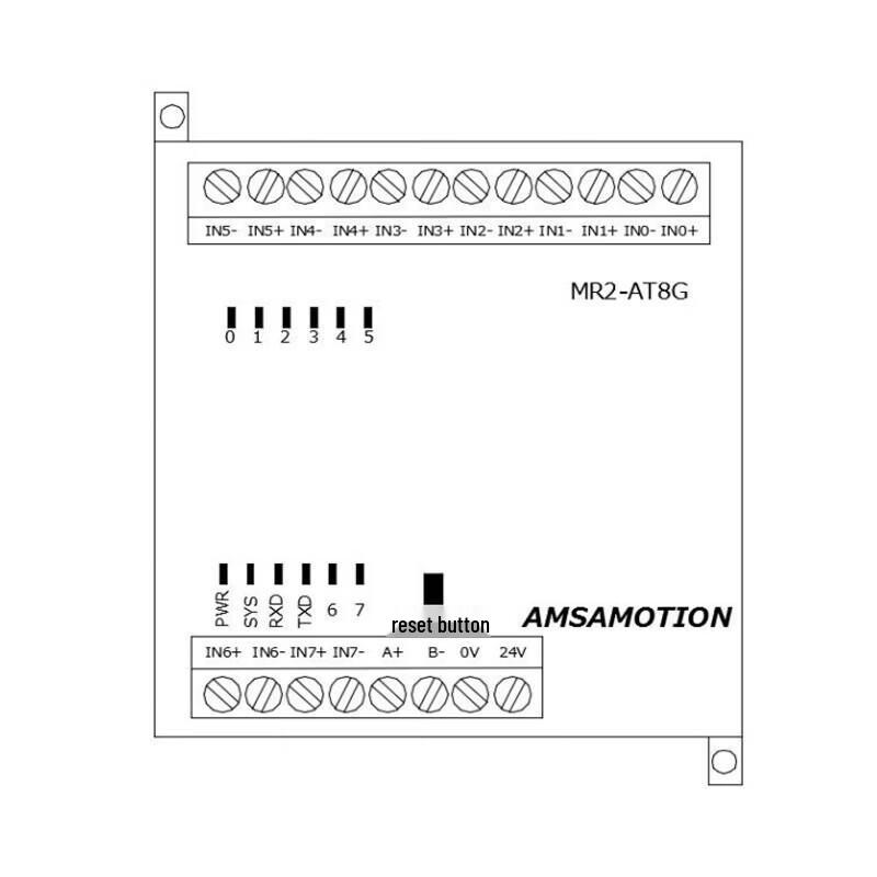 Aemoxun 8-Channel RS485 Modbus Temperature Acquisition Module