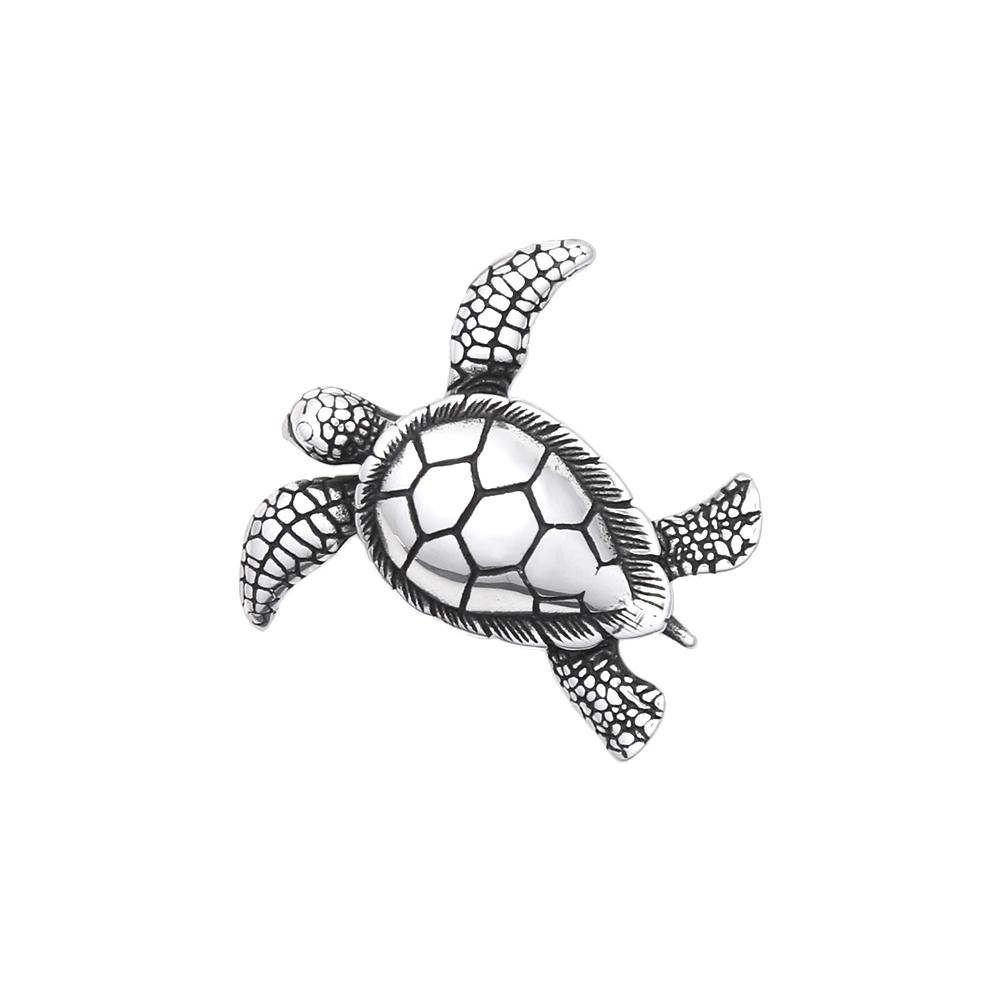 Vintage 316L Stainless Steel Turtle Pendant Necklaces For Men Women Gothic Fashion Punk Cute Animal Biker Jewelry Gift