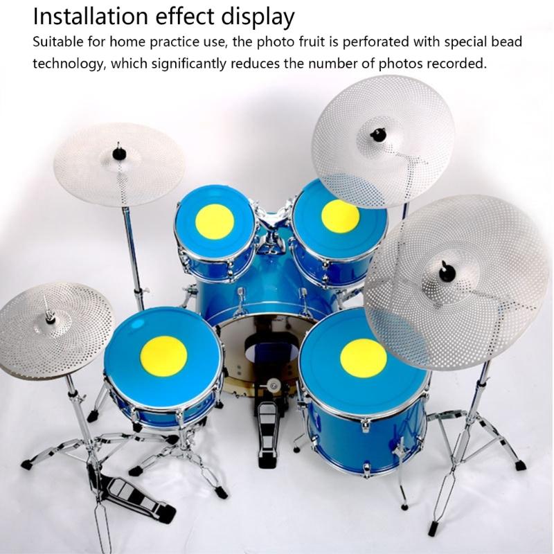High Strengths Alloy Quiet Drum Cymbal Mutes For Quiet Practice Reduced Noise Durability Percussion Accessories