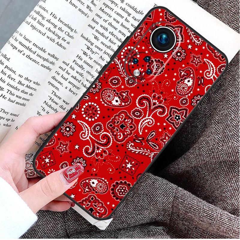 Красная бандана с узором пейсли Чехол для Honor Magic 5 6 7 8 Pro Honor Win RT X9d X9c X9b X9a X8c X8b 50 70 90 400 200 Lite