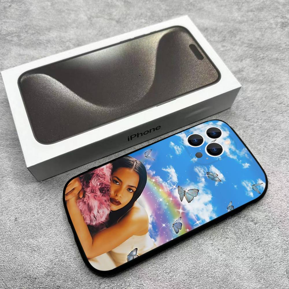 Чехол для телефона в стиле хип-хоп с изображением певицы A-Aaliyah для iPhone 17,16,15,14,13,12, Pro, Max, Plus, E, SE4, Air, Mini, черный, мягкий