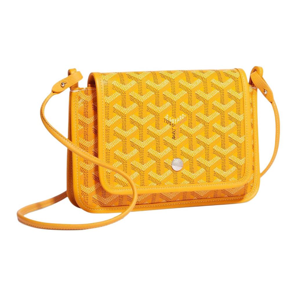Goyard Plumet Y Монограмма Много карманов Съемный плечевой ремень Холст и Кожа WOC Конверт Клатч Сумка через плечо Сумка на плечо Унисекс сумки PLUMETPMLTY