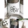 Deluxe Ceramic Bathroom 4piece Set With Floral Design For Gift Giving And Home Use