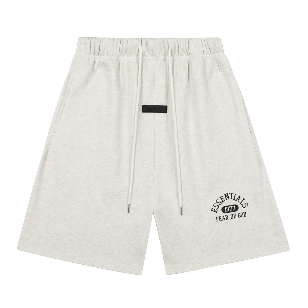 Fear of God Шорты с принтом логотипа Arch Essentials 1977, унисекс, свободные, хлопковые, на шнурке, повседневные, спортивные, 3 цвета