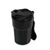 Термокружка Captain Stag Monte Outdoor, 350 мл, с вакуумной крышкой-поилкой и ремешком, черная UE-3612