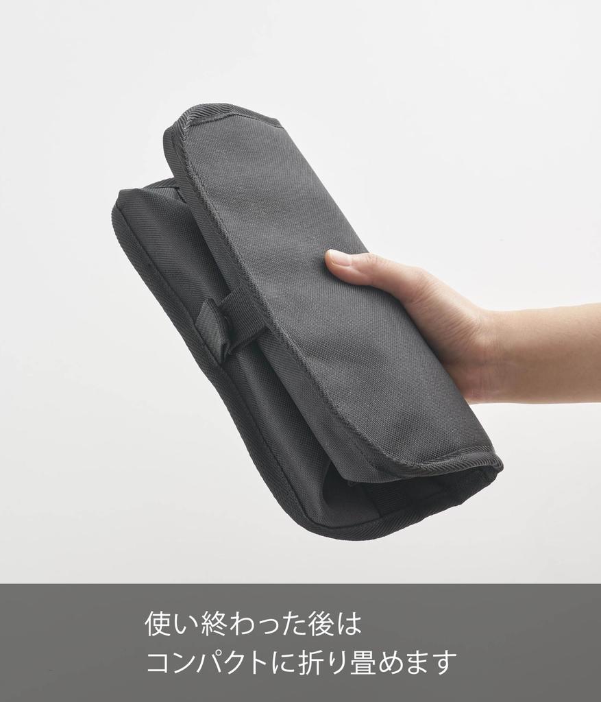 Yamazaki Jitsugyo Washable Lunch Bag That Can Fit Supermarket and Convenience Store Lunch Black W51 X D25 X H18cm Not Tower Lunch Foldable 1940