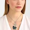 Серебряное ожерелье из хризоколлы, подаренное ювелирное изделие из аметиста N-1004 Лимон, Бразилия