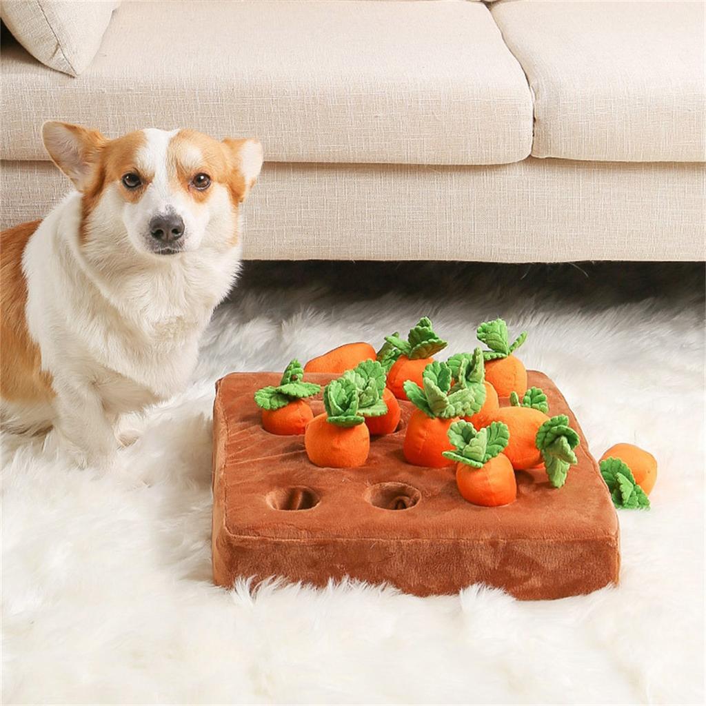 Pet Feeder Plush Chew Toys Interactive Dog IQ Training  Puzzle Toy For Small Medium Large Puppy