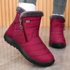 Women Boots Snow Keep Warm Shoes Woman Waterproof Platform Boots Zipper Boots Ladies Flat Fashion Botas Mujer Winter Boot Female