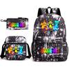 Rhythm Box Peripheral Elementary School Bag Starry Sky Backpack Three-piece Set